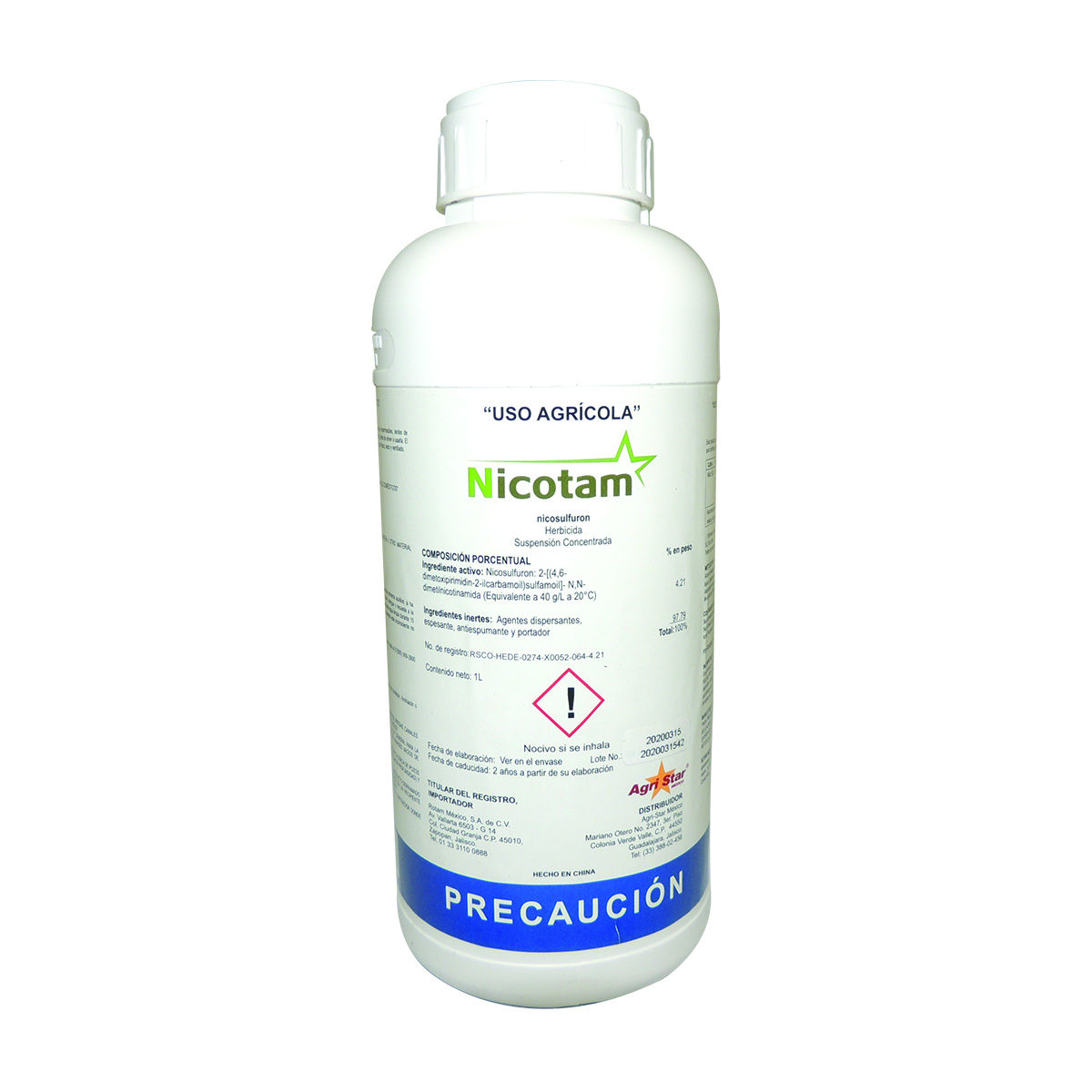 NICOTAM 40 SC Agristar ALBAUGH NICOTAM 40 SC 100210078